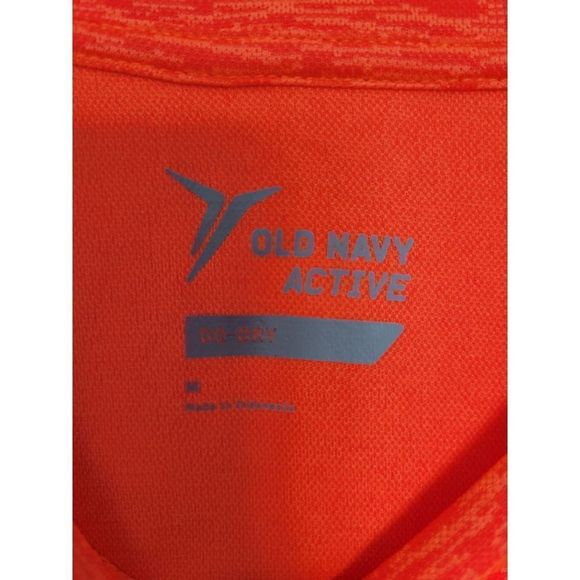 *3/$15* Old‎ Navy Active Long Sleeve Athletic Tee Go Dry Orange M - Picture 5 of 5